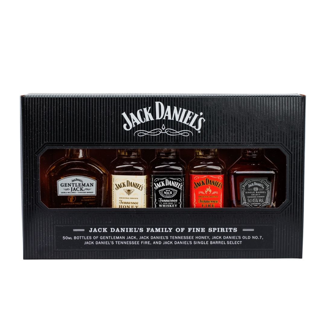 מארז ג'ק דניאלס מיניאטורות - בקבוקי אלכוהול קטנים