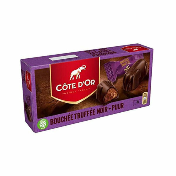 פרלינים שוקולד מריר במילוי קרם שוקולד Cote D'or