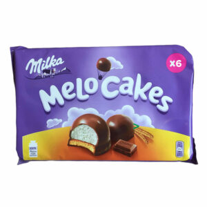 מלו-קייק עוגיות מרשמלו עם קצפת וציפוי שוקולד Milka