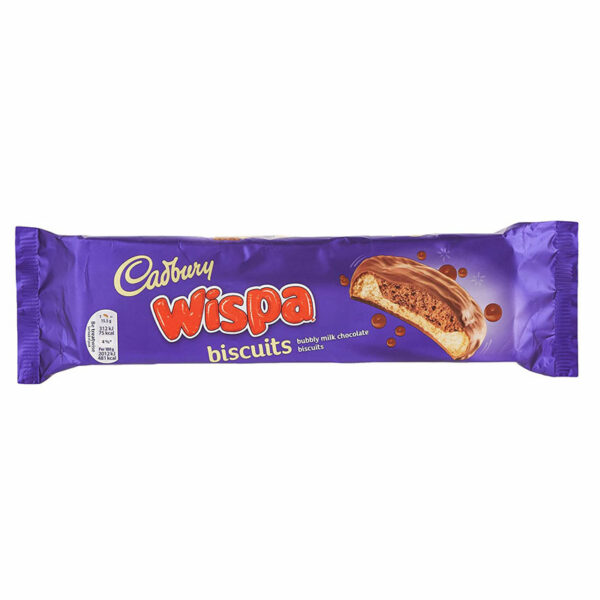 עוגיות וויספה במילוי שוקולד איכותי Cadbury Wispa