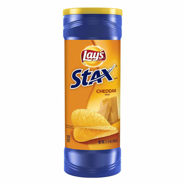 צ'יפס בטעם גבינת צ'דר Lays Stax