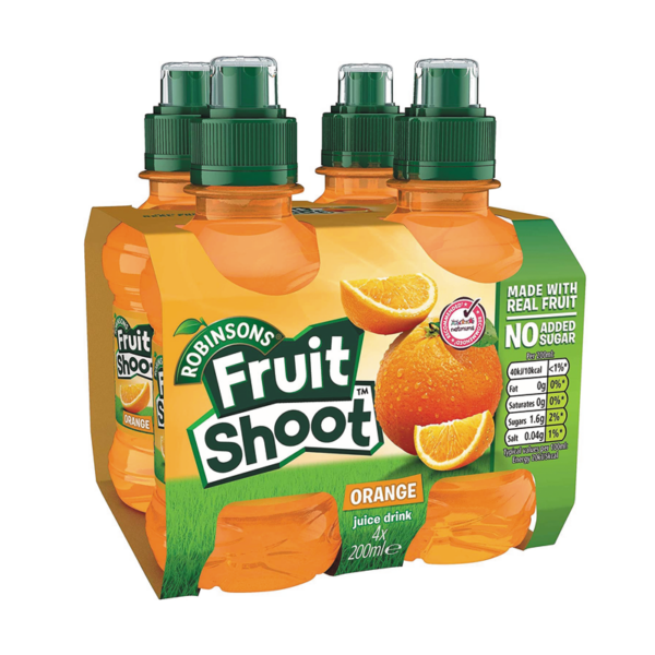 מארז 4 יחידות משקה תפוזים Fruit Shoot